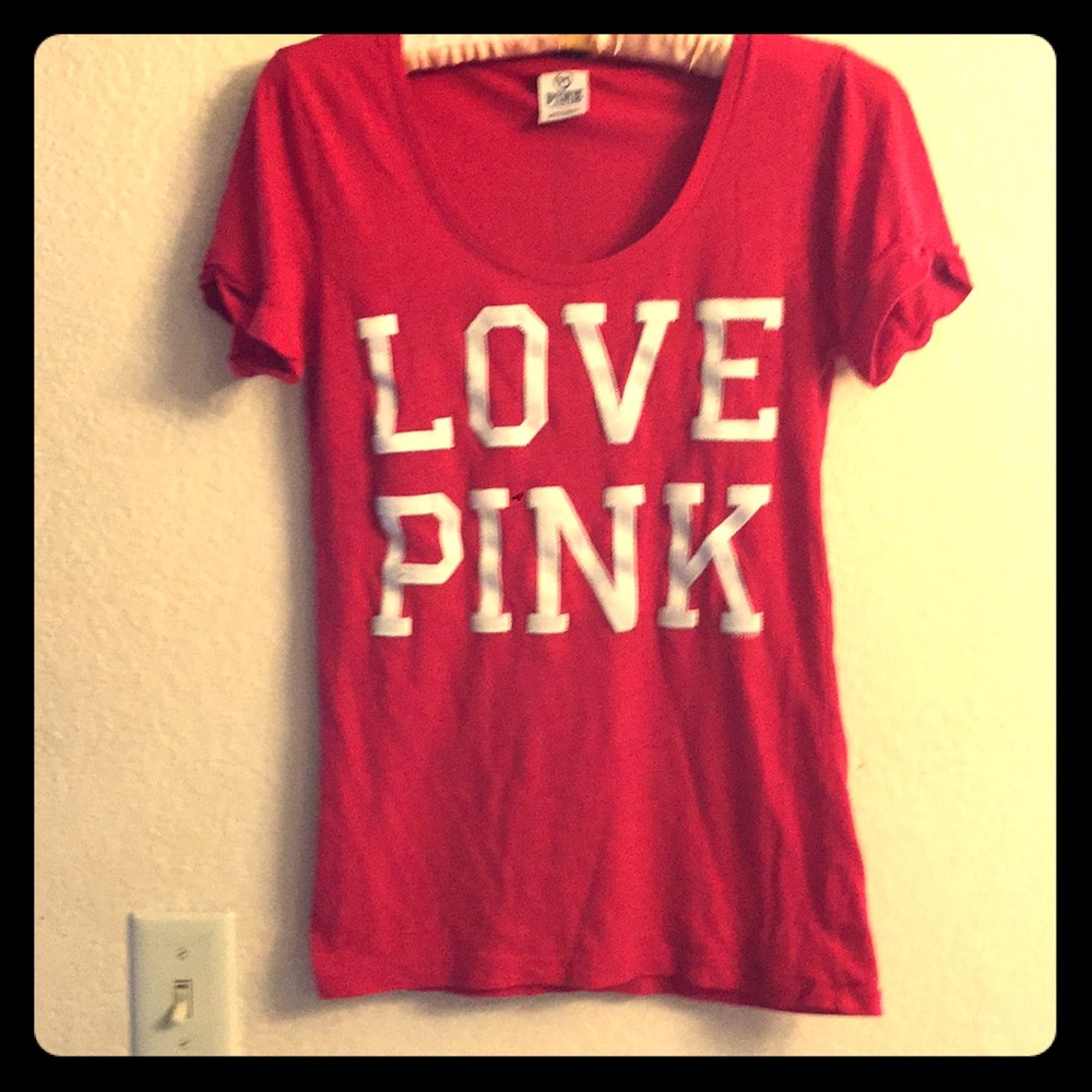 Pink Victoria’s Secret Red Size Small T-Shirt
